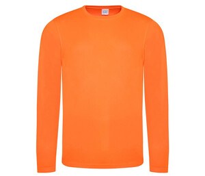 Just Cool JC002 - Breathable Long Sleeve Neoteric ™ T-Shirt Electric Orange