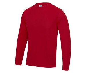 Just Cool JC002 - Breathable Long Sleeve Neoteric ™ T-Shirt Ognista czerwień