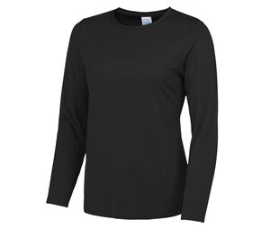 Just Cool JC012 - Neoteric ™ Women's Breathable Long Sleeve T-Shirt Jet Black