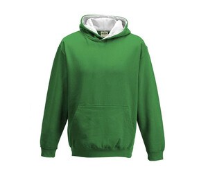 AWDIS JH03J - Sweat enfant capuche contrastée