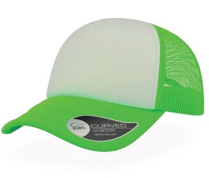 Atlantis AT011 - Czapka hip hop Fluo Green / White