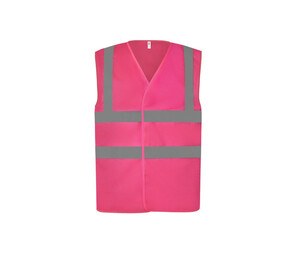 Yoko YK120 - Mesh safety jacket Różowy