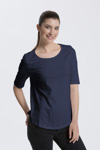 NEUTRAL O81004 - T-shirt femme manches mi-longues Granatowy