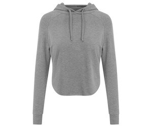 JUST COOL JC054 - Sweat femme dos croisé Sportowa szarość