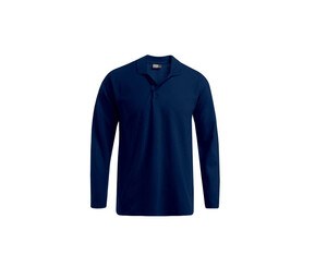 Promodoro PM4600 - Men's long-sleeved polo shirt 220 Granatowy