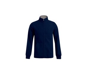 Promodoro PM7971 - Thick men's fleece jacket Granatowy/ jasnoszary