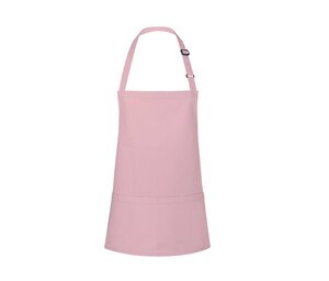 Karlowsky KYBLS6 - Basic Short Bib Apron with Buckle and Pocket Różowy