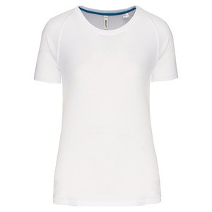 Proact PA4013 - Damska sportowa koszulka z okrągłym dekoltem z recyklingu Biały