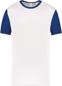 Proact PA4023 - Dwukolorowa koszulka z krótkim rękawem dla dorosłych White / Dark Royal Blue