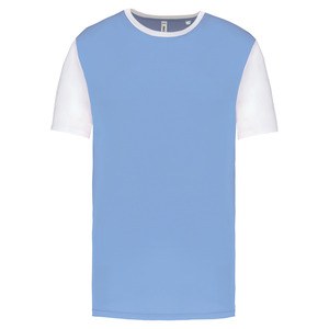 Proact PA4023 - Dwukolorowa koszulka z krótkim rękawem dla dorosłych Błękitno/biały