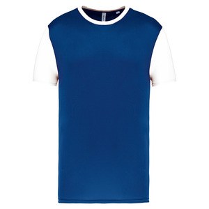 Proact PA4023 - Dwukolorowa koszulka z krótkim rękawem dla dorosłych Ciemnoniebieski/ biały