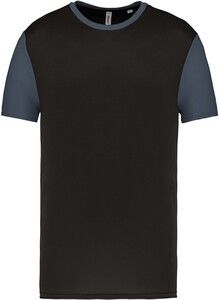 Proact PA4023 - Dwukolorowa koszulka z krótkim rękawem dla dorosłych Black / Sporty Grey