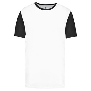 Proact PA4024 - Dwukolorowa koszulka dziecięca z krótkim rękawem Biało/czarny