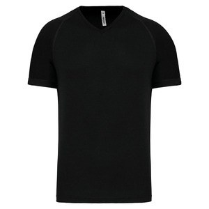 Proact PA476 - Męska sportowa koszulka z krótkim rękawem i dekoltem w szpic Black