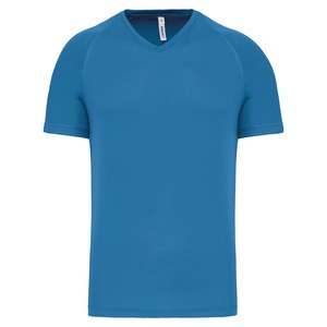 Proact PA476 - Męska sportowa koszulka z krótkim rękawem i dekoltem w szpic Aqua