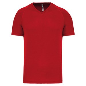 Proact PA476 - Męska sportowa koszulka z krótkim rękawem i dekoltem w szpic Red
