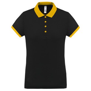 Proact PA490 - Damska koszulka polo w stylu pika Czarno/ żółty