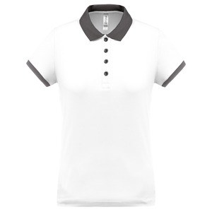 Proact PA490 - Damska koszulka polo w stylu pika White / Sporty Grey
