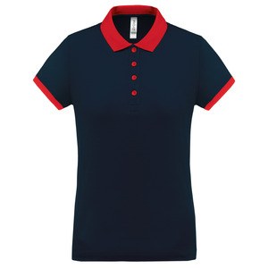 Proact PA490 - Damska koszulka polo w stylu pika Sporty Navy / Red