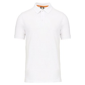 WK. Designed To Work WK207 - Ekologiczna męska koszulka polo Biały