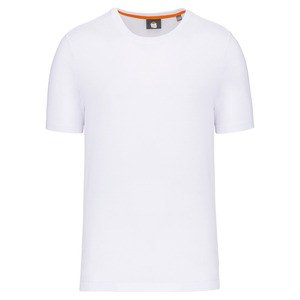 WK. Designed To Work WK302 - Ekologiczna koszulka męska z okrągłym dekoltem Biały