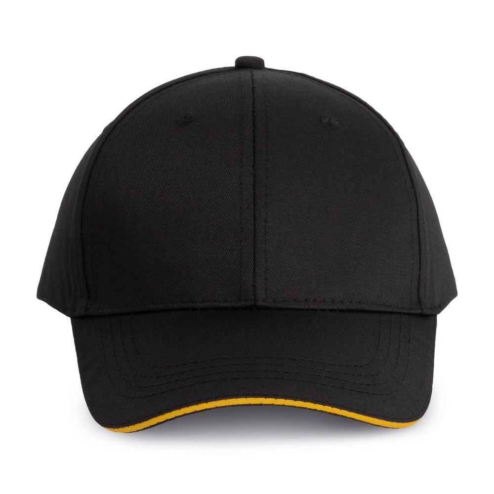 WK. Designed To Work WKP145 - 6-panelowa czapka z daszkiem typu sandwich z certyfikatem Oekotex
