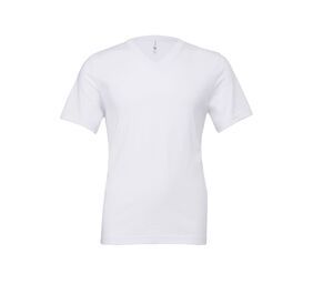 Bella+Canvas BE3005 - Unisex V-neck T-shirt Biały