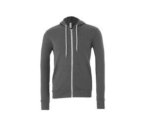 Bella+Canvas BE3739 - Unisex zip hoodie Asfaltowy