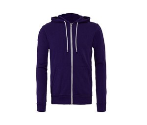 Bella+Canvas BE3739 - Unisex zip hoodie Team Purple