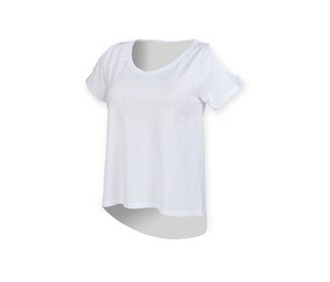 SF Women SK233 - Tee-shirt dos très long Biały