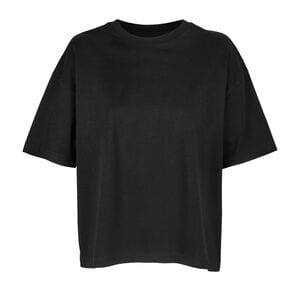 SOL'S 03807 - Boxy Women T Shirt Oversize Damski Głęboka czerń