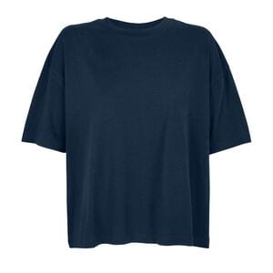 SOL'S 03807 - Boxy Women T Shirt Oversize Damski Francuski granat