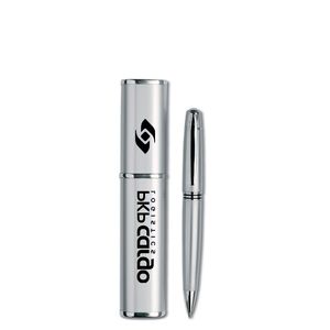 GiftRetail IT3177 - OREGON Długopis w aluminiowym pudełku Srebny