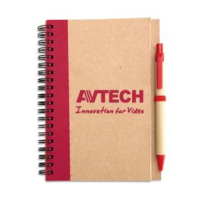 GiftRetail IT3775 - SONORA PLUS Notes z długopisem Czerwony
