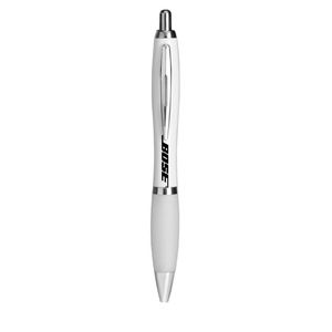 GiftRetail KC3314 - RIOCOLOUR Długopis z miękkim uchwytem Biały