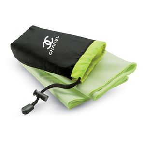 GiftRetail KC6333 - DRYE Ręcznik sportowy w etui Zielony