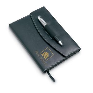 GiftRetail KC6856 - NOVA Notes A5 i długopis Czarny