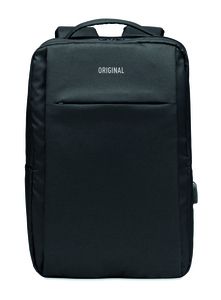GiftRetail MO6328 - SEOUL Plecak na komputer z 300D RPET Czarny