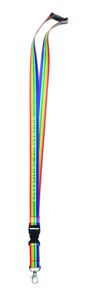 GiftRetail MO6423 - BOWYARD Tęczowa smycz RPET Multicolour