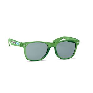 GiftRetail MO6531 - MACUSA Okulary przeciwsłoneczne RPET transparent green