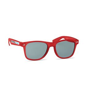 GiftRetail MO6531 - MACUSA Okulary przeciwsłoneczne RPET Transparent Red