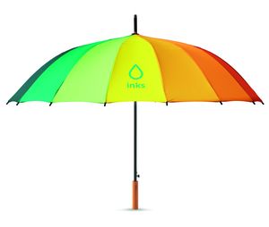 GiftRetail MO6540 - BOWBRELLA Tęczowy parasol 27 cali Multicolour