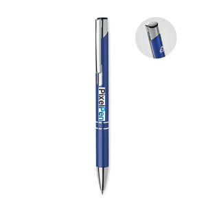 GiftRetail MO6561 - DONA Długopis aluminiowy, recykling Ciemnoniebieski