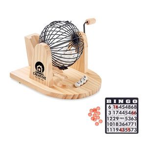 GiftRetail MO6614 - BINGO Zestaw do gry w bingo Wood