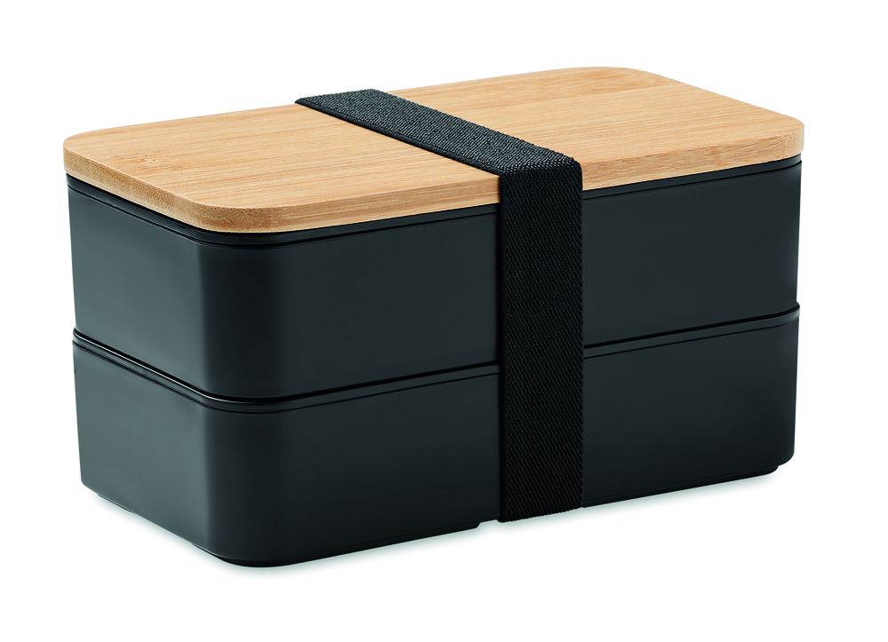 GiftRetail MO6627 - BAAKS Lunch box z bambusową pokrywką