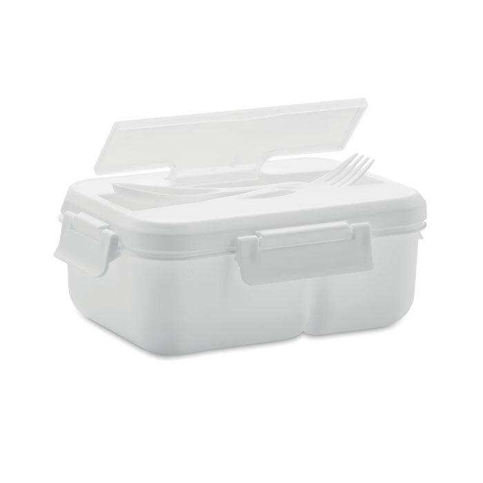 GiftRetail MO6646 - MAKAN Lunch box ze sztućcami z PP