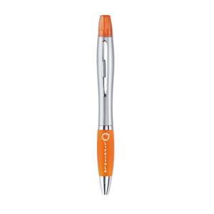 GiftRetail MO7440 - RIO DUO 2w1 długopis i zakreślacz Pomarańczowy