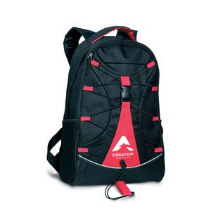 GiftRetail MO7558 - MONTE LEMA Czarny plecak Czerwony