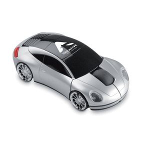 GiftRetail MO7641 - SPEED Bezprzewodowa mysz, samochód matt silver