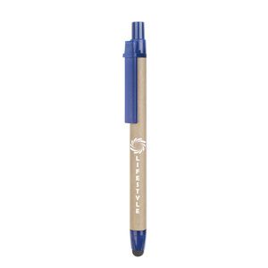 GiftRetail MO8089 - RECYTOUCH Dotykowy długopis z recyklingu Niebieski